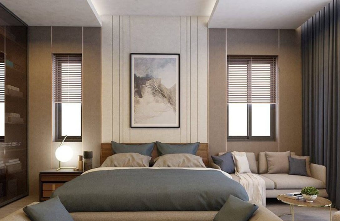Luxury bedroom interior